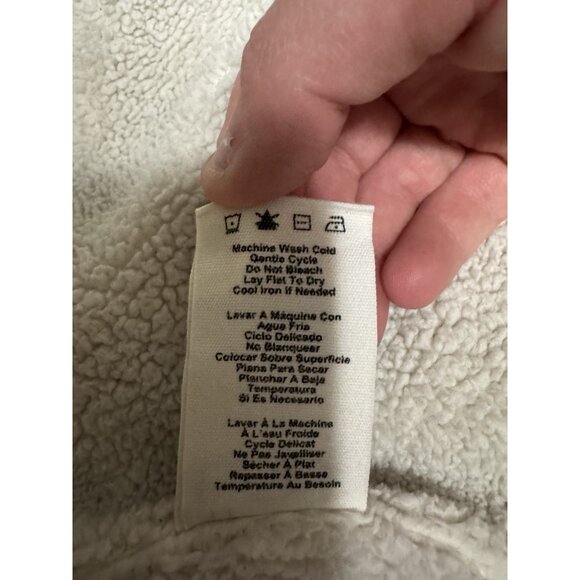 UGG Women Size Medium Fleece Lined Open Front Cardigan Sweater Preppy Winter - Picture 12 of 13